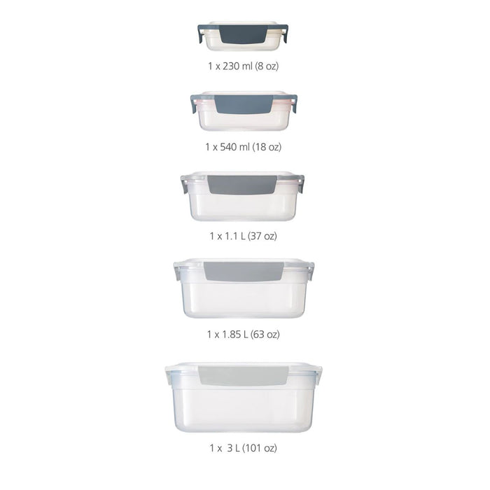 Joseph Joseph Nest Lock 5 Piece Multi-Size Container Set - Sky Editions