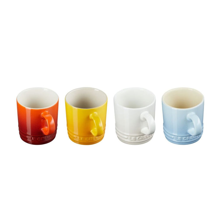 Le Creuset Stoneware Elements Espresso Mug 100ml - Set of 4