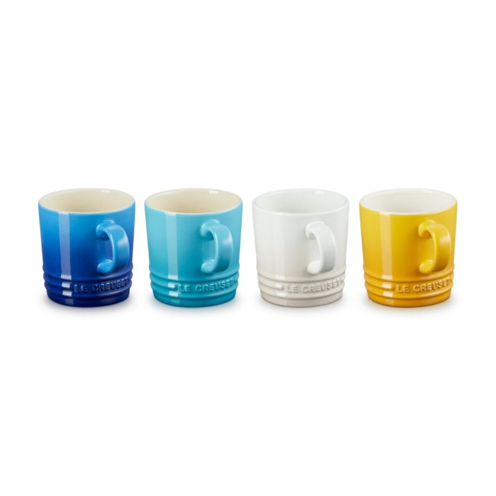 Le Creuset Stoneware Riviera Mug 200ml -  Set of 4