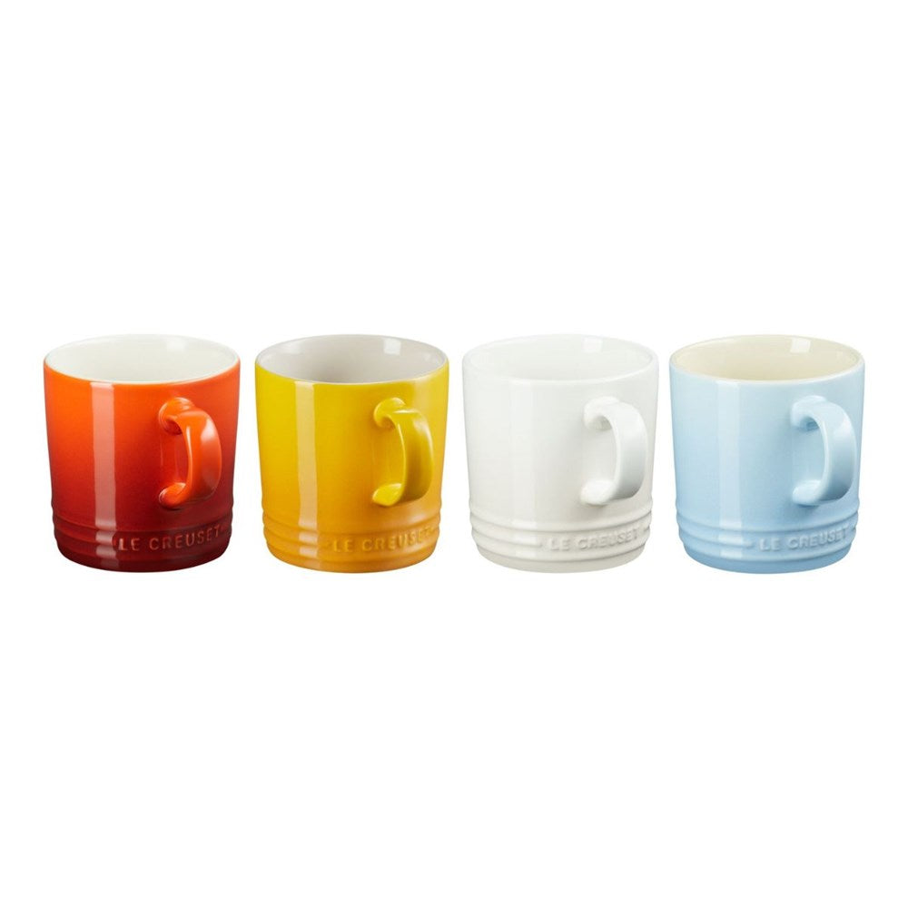 Le Creuset Stoneware Elements Mug 350ml - Set of 4