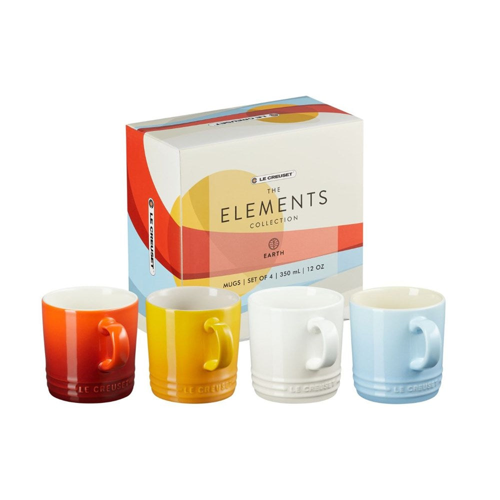 Le Creuset Stoneware Elements Mug 350ml - Set of 4 — Home Essentials