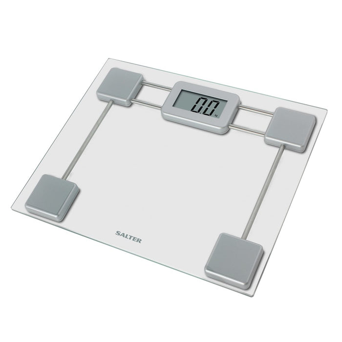 Salter Toughened Glass Compact Electronic Bathroom Scale