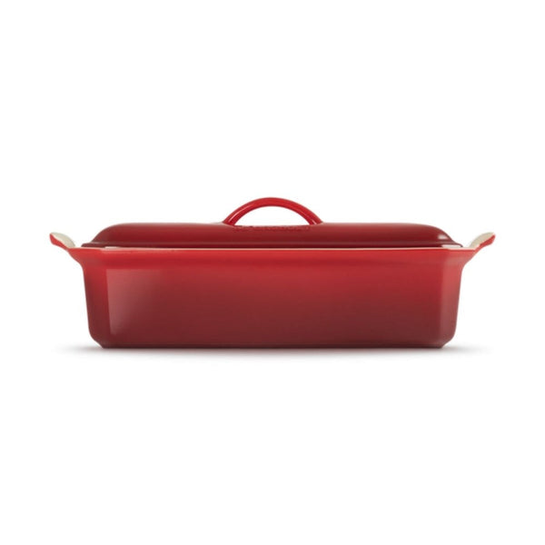 Le Creuset Stoneware Heritage Terrine with Press, Cerise - 32cm Le Creuset