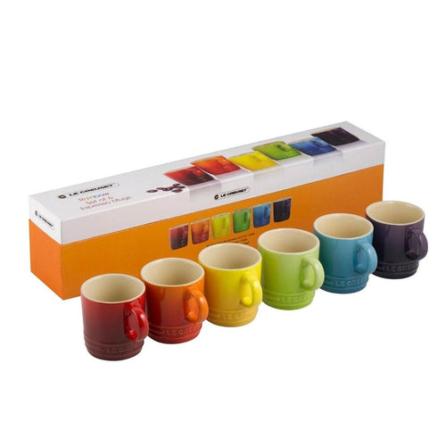 Le Creuset Stoneware Espresso Mugs 100ml - Set of 6 Le Creuset