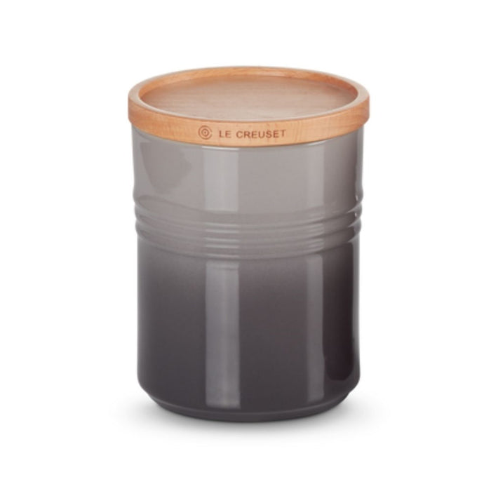 Le Creuset Stoneware Storage Jar with Bamboo Lid - 800ml