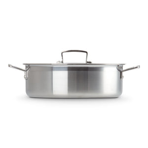 Le Creuset Classic 3 Ply Stainless Steel Sauteuse with Lid - 28cm Le Creuset
