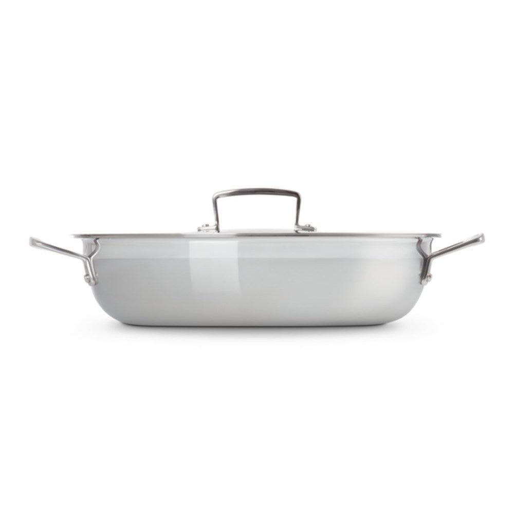 Le Creuset Classic 3 Ply Stainless Steel Non Stick Shallow Casserole - 30cm Le Creuset
