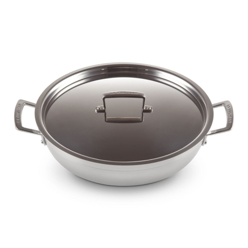 Le Creuset Classic 3 Ply Stainless Steel Non Stick Shallow Casserole - 30cm Le Creuset