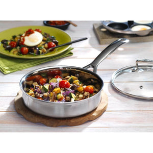 Le Creuset Classic 3 Ply Stainless Steel Non-Stick Saute Pan - 20cm Le Creuset