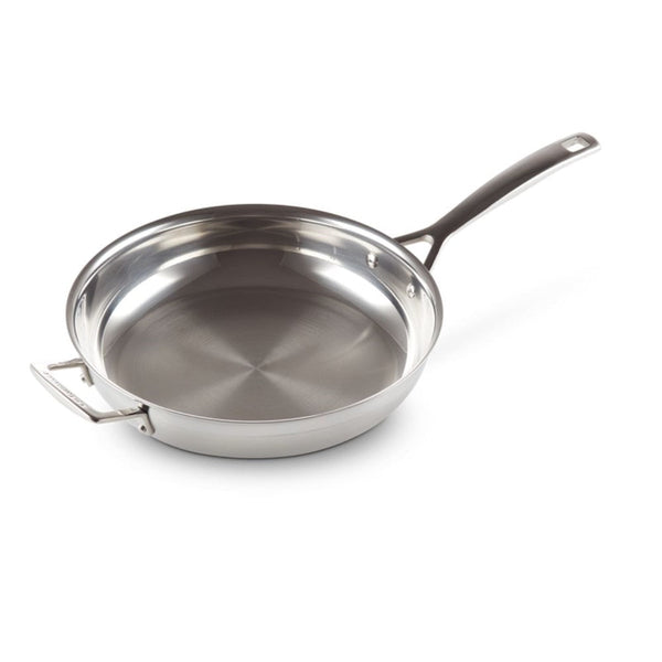 Le Creuset Classic 3 Ply Stainless Steel Fry Pan with Helper Handle - 28cm Le Creuset