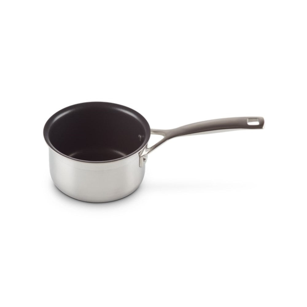 Le Creuset Classic 3 Ply Stainless Steel Non-Stick Milk Pan - 14cm Le Creuset