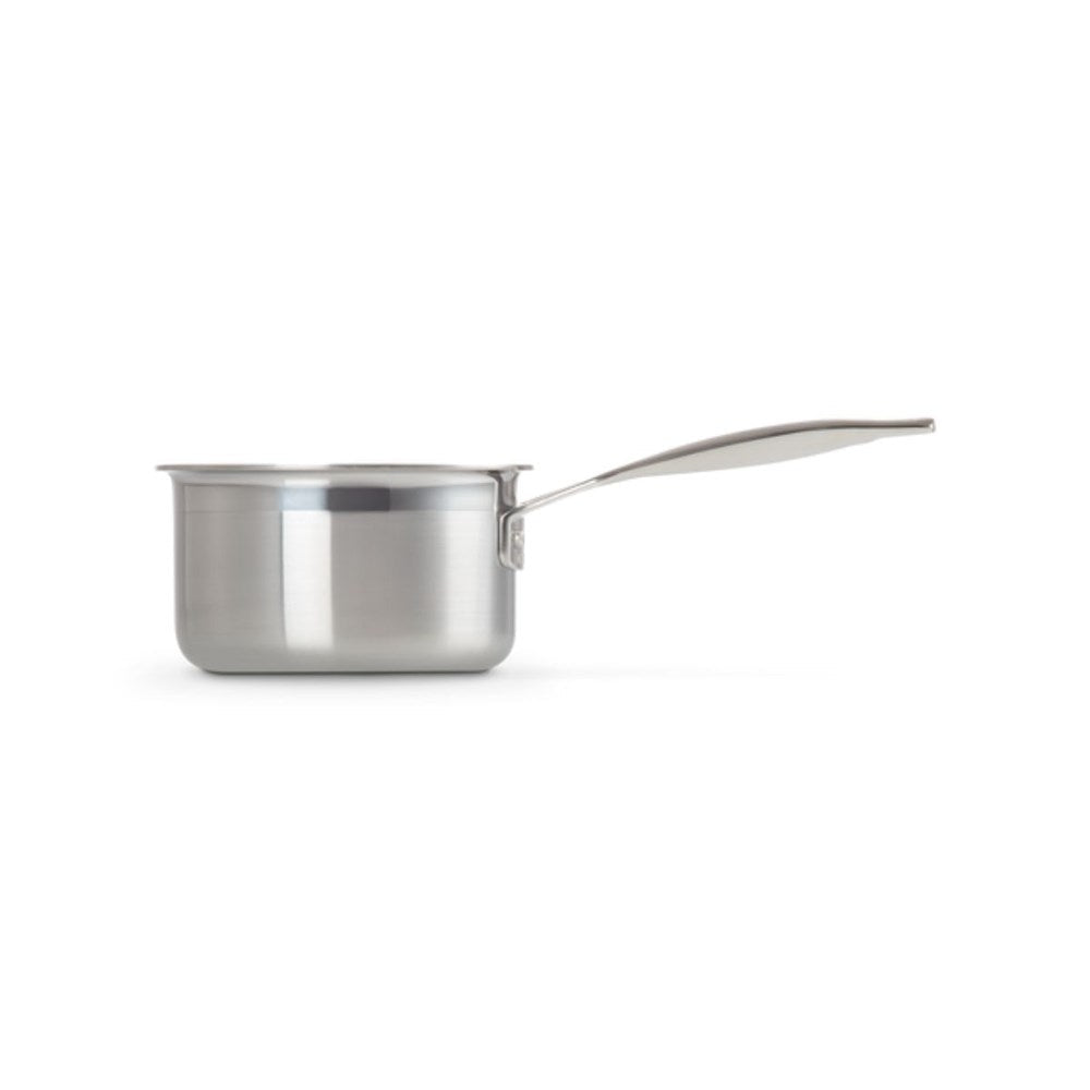Le Creuset Classic 3 Ply Stainless Steel Non-Stick Milk Pan - 14cm Le Creuset