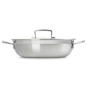 Le Creuset Classic 3 Ply Stainless Steel Shallow Casserole with Lid - 26cm Le Creuset