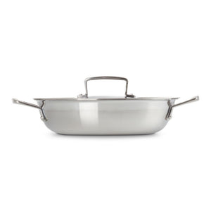 Le Creuset Classic 3 Ply Stainless Steel Shallow Casserole with Lid - 24cm Le Creuset