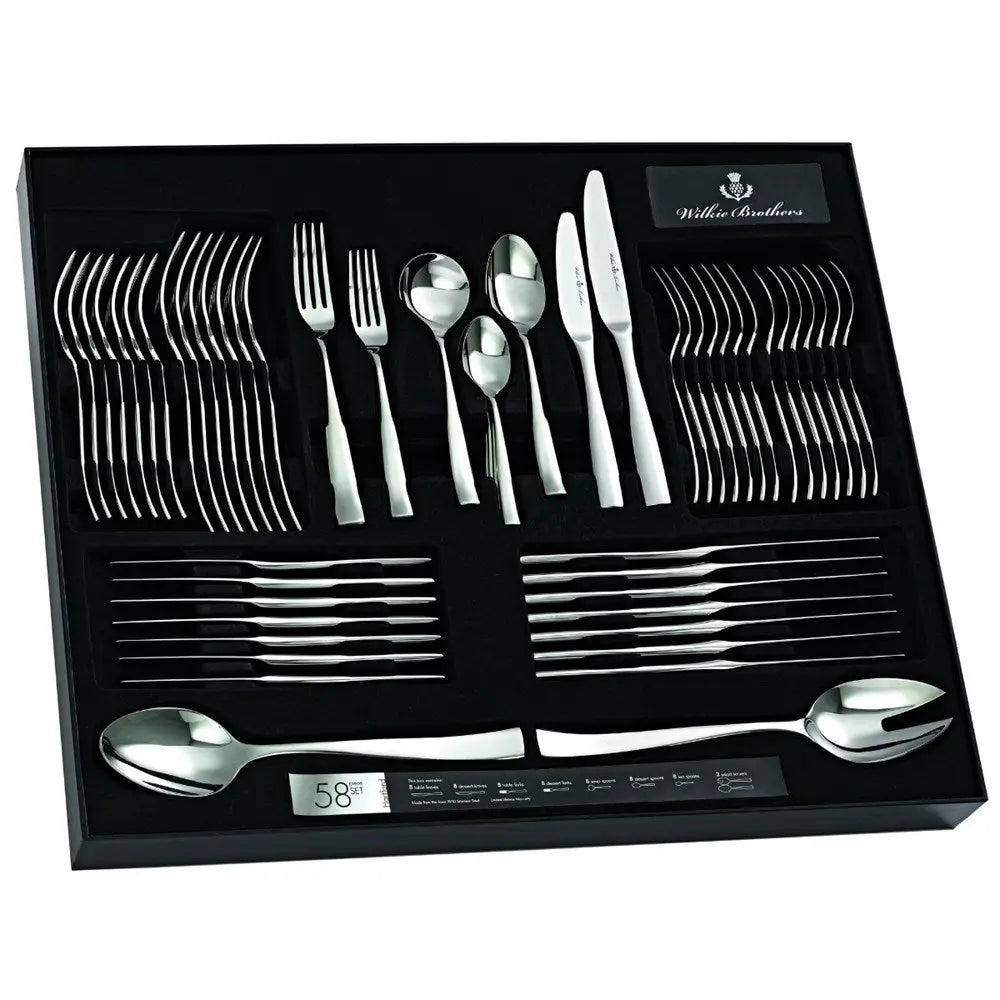Wilkie Brothers Hartford Cutlery Set - 58 Piece Wilkie Brothers