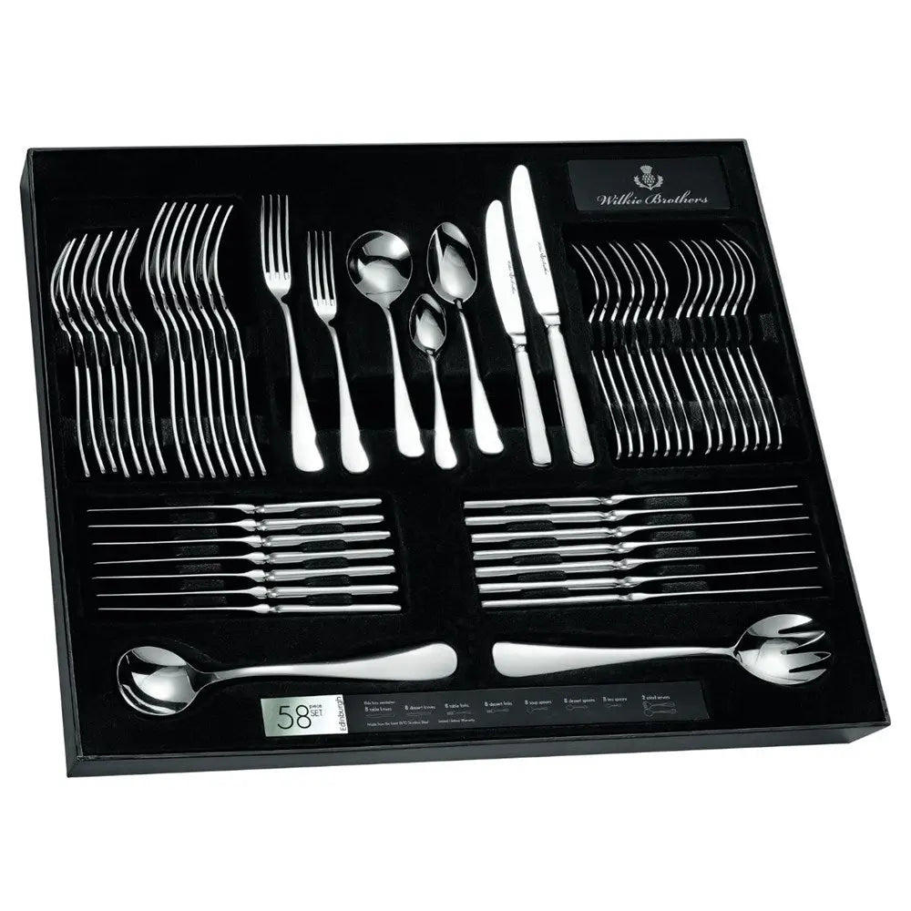 Wilkie Brothers Edinburgh Cutlery Set - 58 Piece