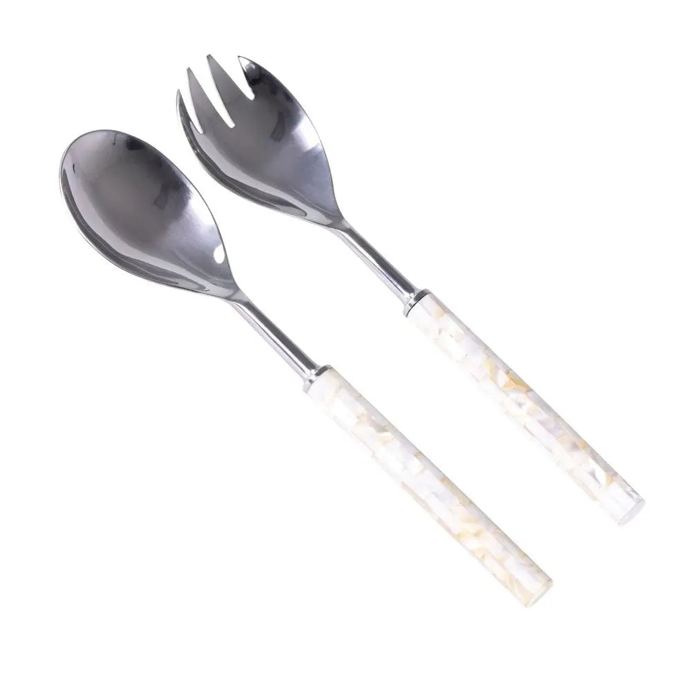 Wilkie Brothers Mother of Pearl Salad Serving Set -  2 Piece