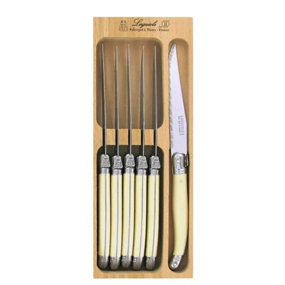 Andre Verdier Laguiole Steak Knife Set - Set 6 Andre Verdier Laguiole