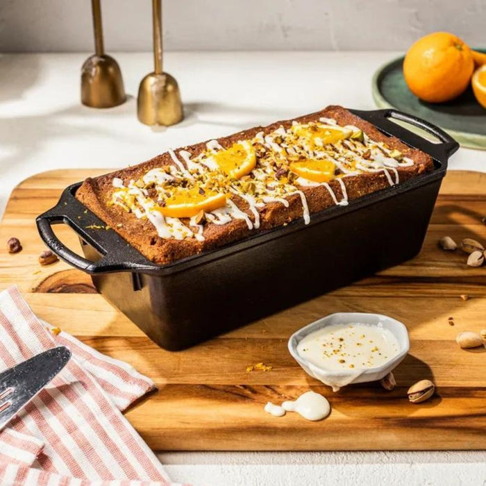 Lodge Cast Iron Loaf Pan with Silicone Grips