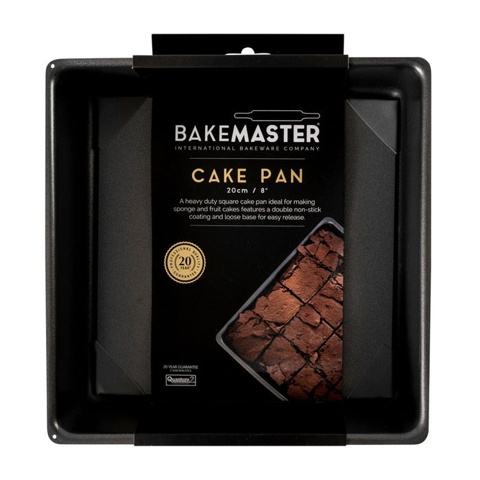 Bakemaster Non-Stick Square Deep Cake Pan - 21cm