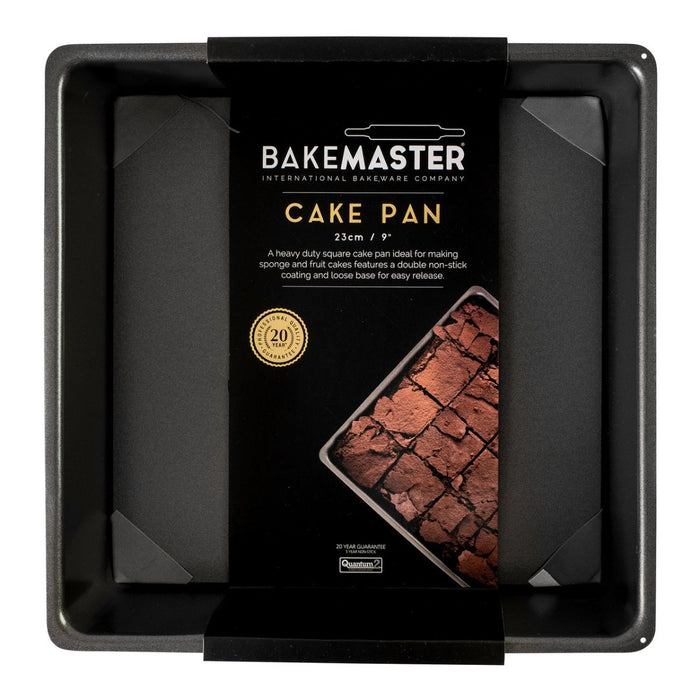Bakemaster Non-Stick Square Deep Cake Pan - 23cm