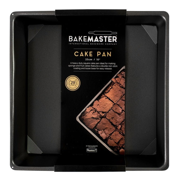 Bakemaster Non-Stick Square Deep Cake Pan - 25cm