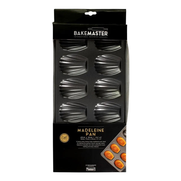 Bakemaster Non-Stick Madeleine Pan - 12 Cup Bakemaster