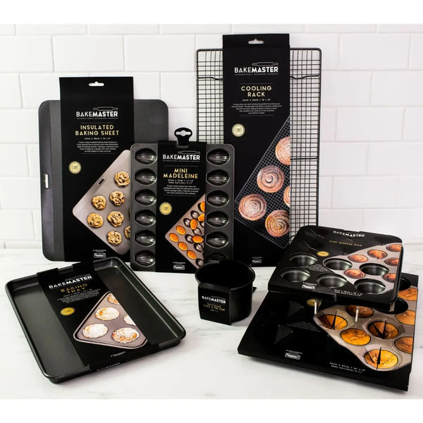 Bakemaster Non-Stick Madeleine Pan - 12 Cup Bakemaster