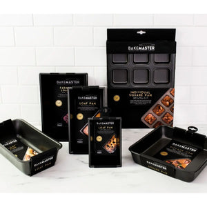 Bakemaster Non-Stick Box Sided Loaf Pan - 21cm x 11cm Bakemaster