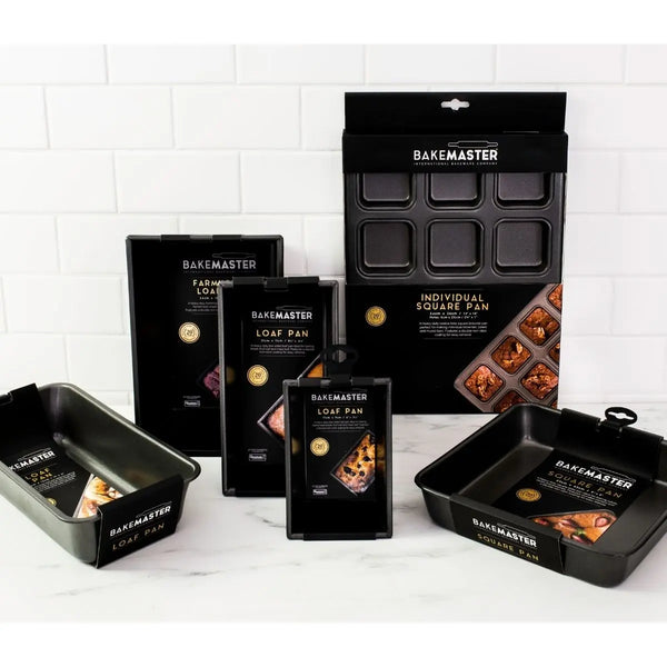 Bakemaster Non-Stick Box Sided Loaf Pan - 21cm x 11cm Bakemaster