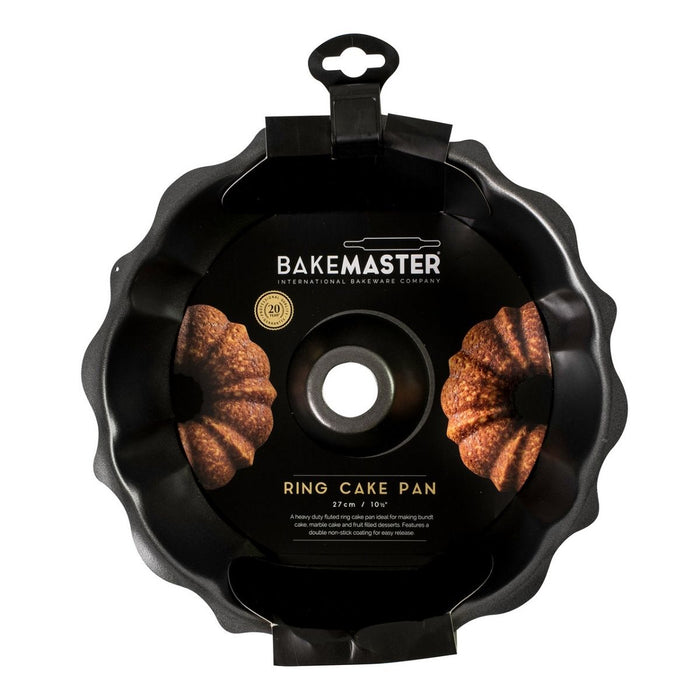 Bakemaster Non-Stick Fluted Ring Cake Pan - 25cm