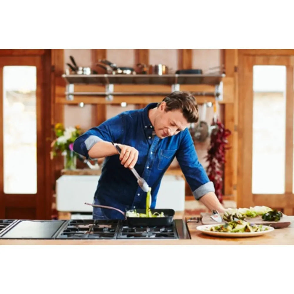 Jamie Oliver Premium Cast Aluminium Induction Shark Tooth Grill - 27cm x 23cm