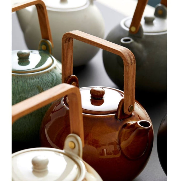 Bitz Stoneware Teapot Green - 1.2L