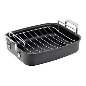 Jamie Oliver Premium Hard Anodised Roaster & Rack - 32cm x 26cm Jamie Oliver