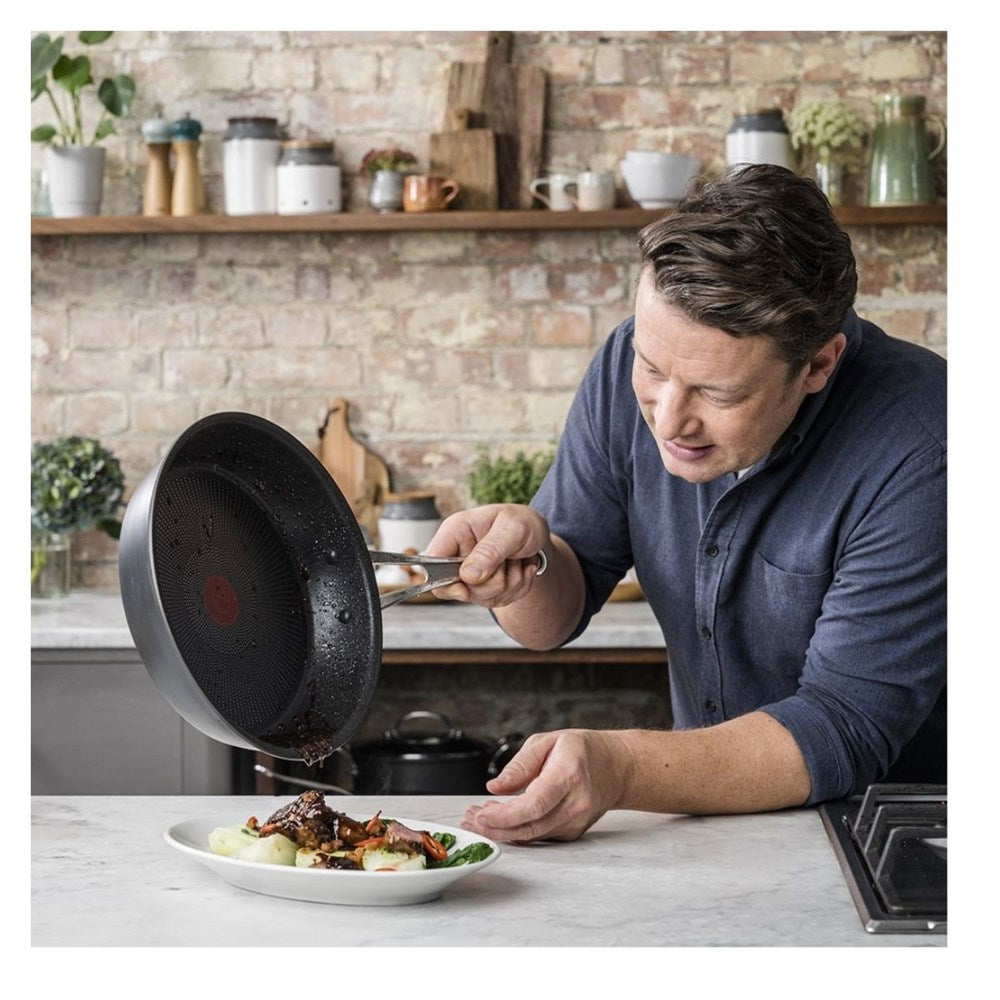 Jamie Oliver Cooks Classic Induction Hard Anodised Fry Pan - 30cm Jamie Oliver