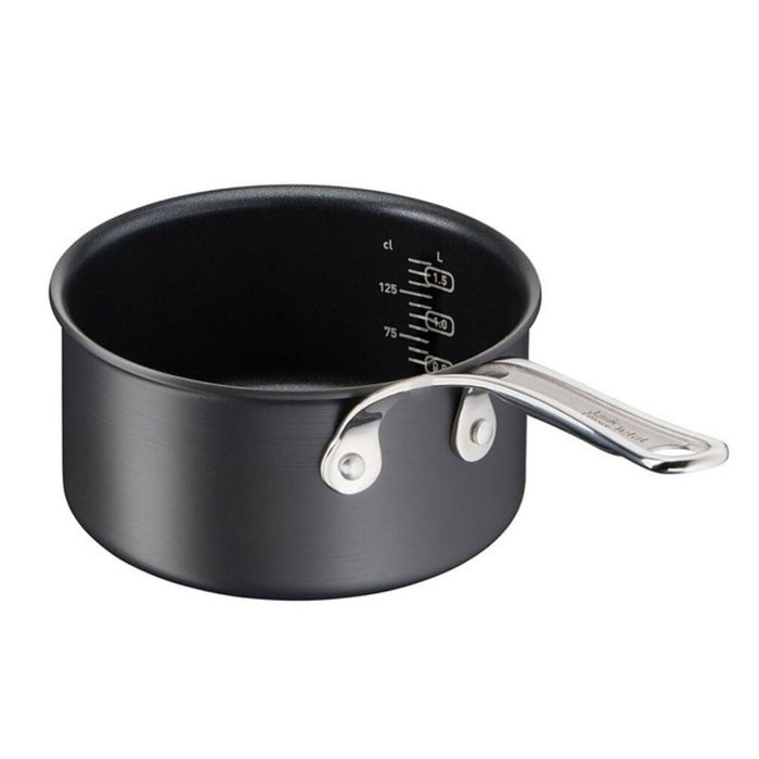Jamie Oliver Cooks Classic Induction Hard Anodised Saucepan with Lid - 18cm