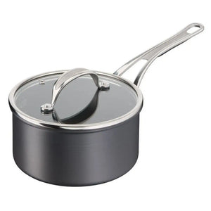 Jamie Oliver Cooks Classic Induction Hard Anodised Saucepan with Lid - 18cm - Home Essentials