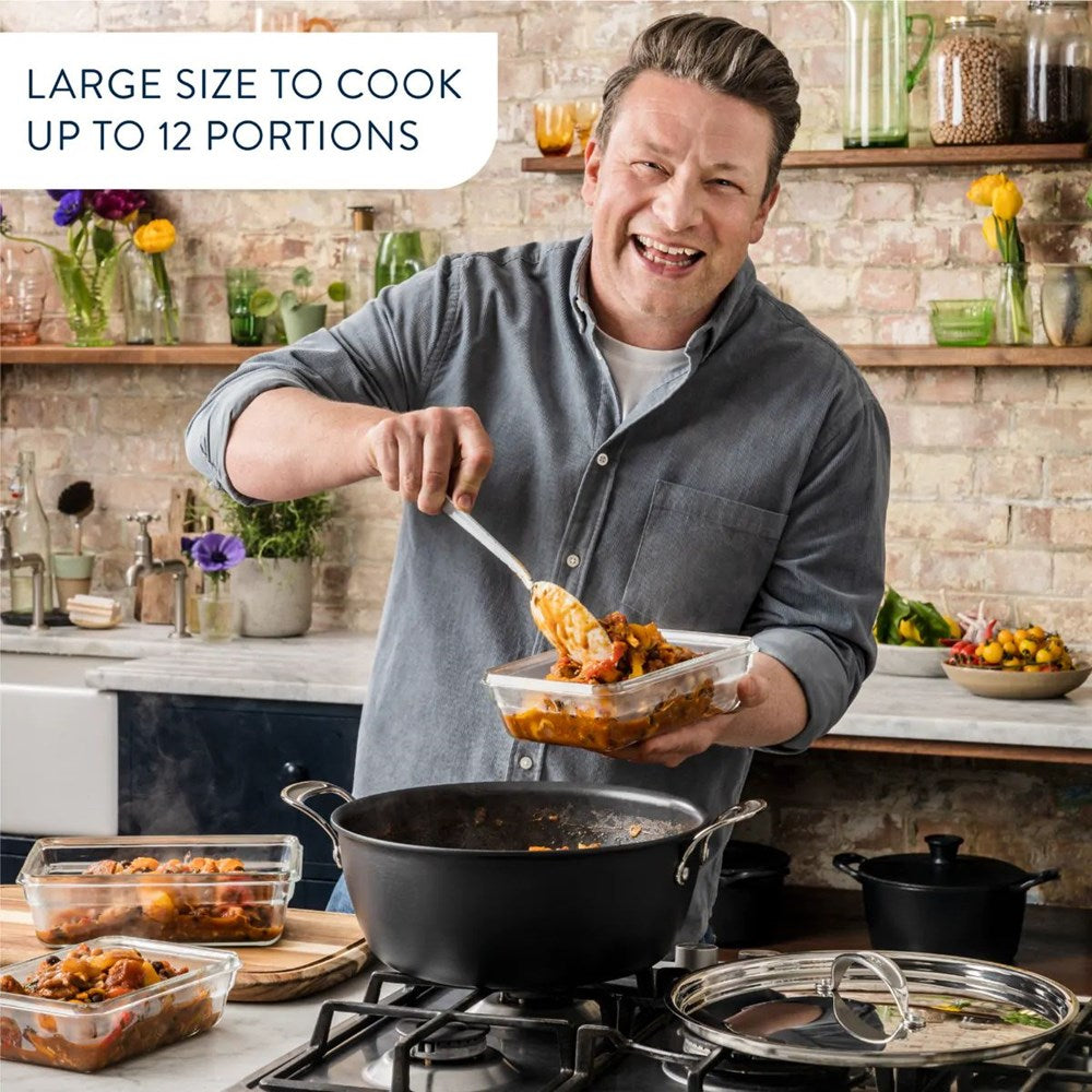 Jamie Oliver Cooks Classic Hard Anodised 'Big Batch' Pan - 30cm Jamie Oliver