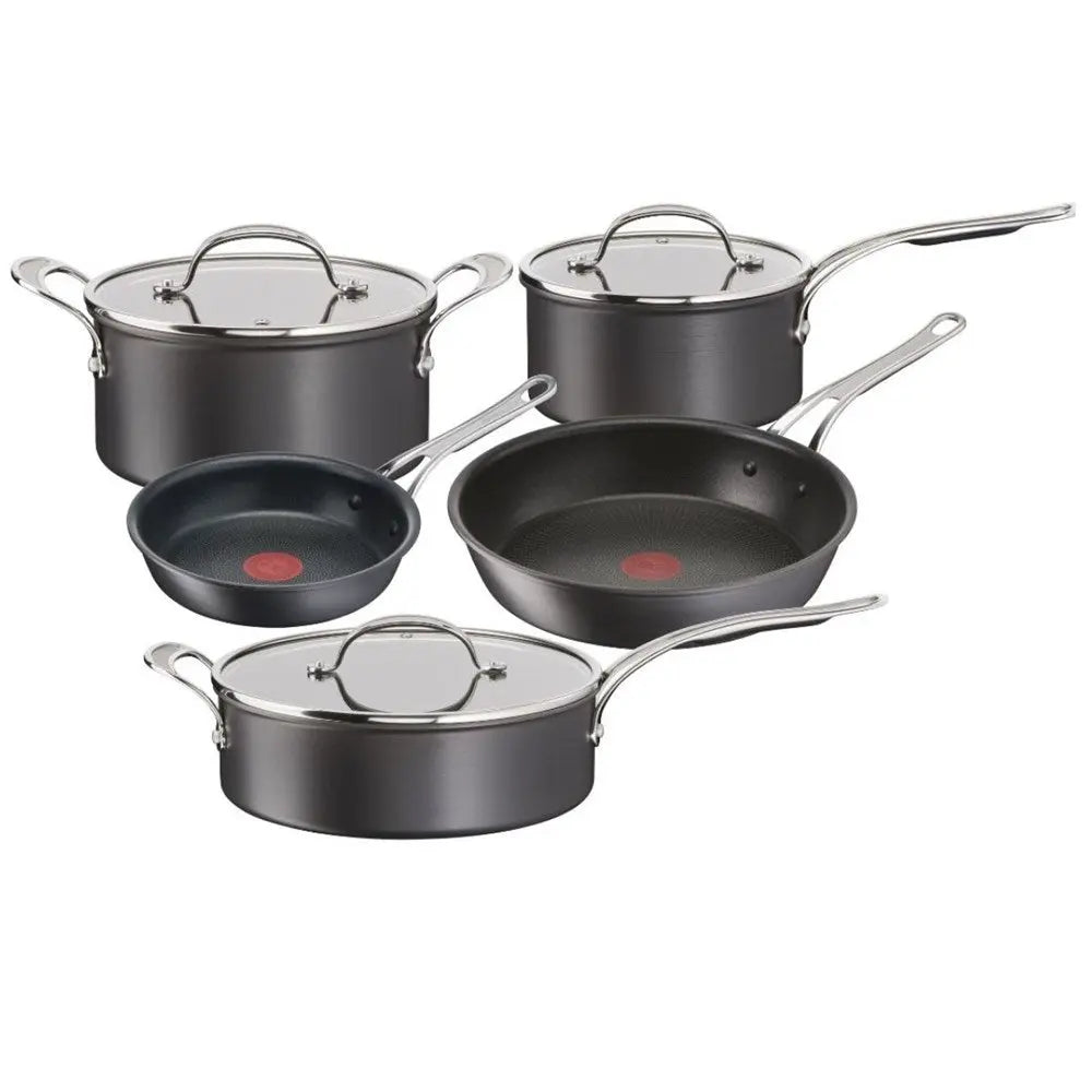 Jamie Oliver Cooks Classic Induction Hard Anodised Cookware Set - 5 Piece Jamie Oliver