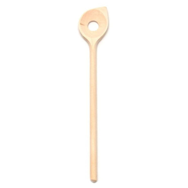 Dishy Beechwood Pointed Spoon with Centre Hole - 30cm Dishy