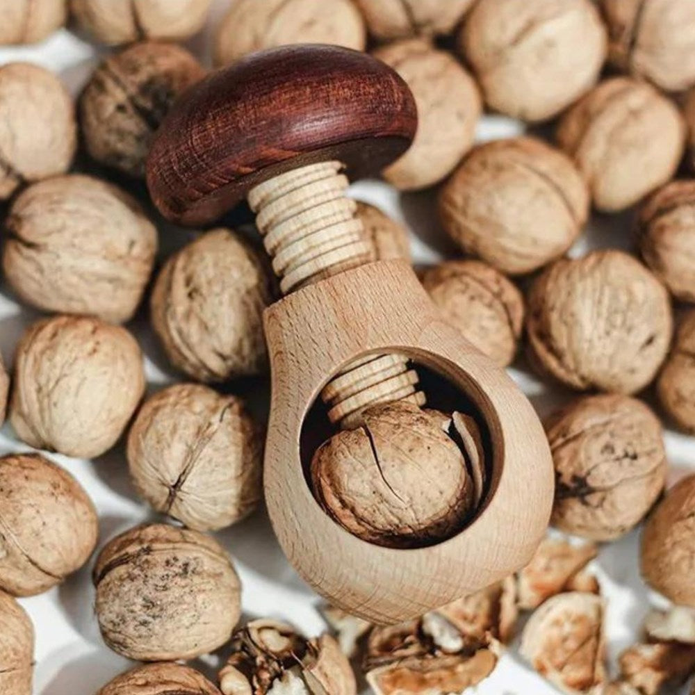 Dishy Beechwood Screw Nutcracker Dishy