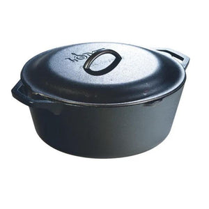 Lodge Cast Iron Dutch Oven with Loop Handle - 6.6L Lodge