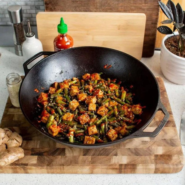 Lodge Cast Iron Wok - 35.5cm Lodge