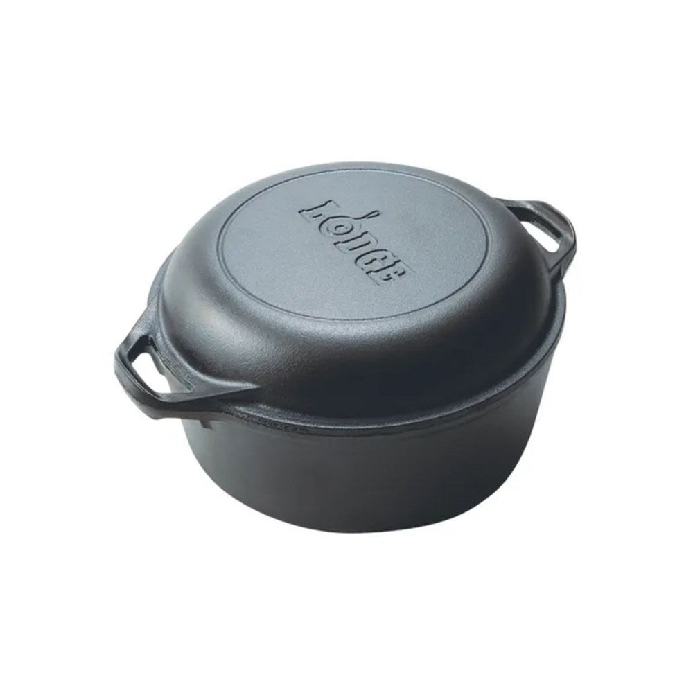 Lodge Cast Iron Double Dutch Oven - 4.7L - Home Essentials