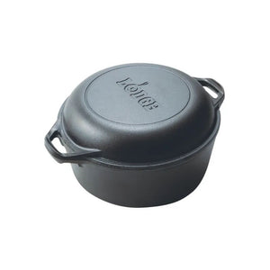 Lodge Cast Iron Double Dutch Oven - 4.7L - Home Essentials