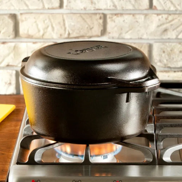 Lodge Cast Iron Double Dutch Oven - 4.7L - Home Essentials