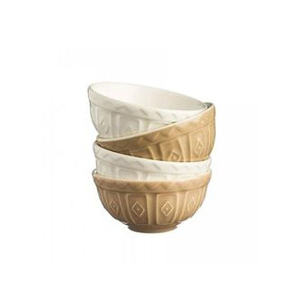 Mason Cash Original Cane and White Preparation Bowls - 10cm Mason Cash