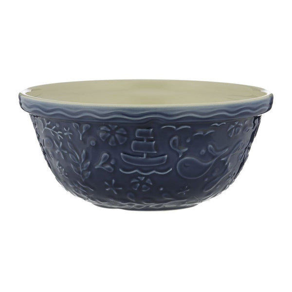 Mason Cash 'Nautical' Mixing Bowl - Dark Blue with Boats 29cm Mason Cash