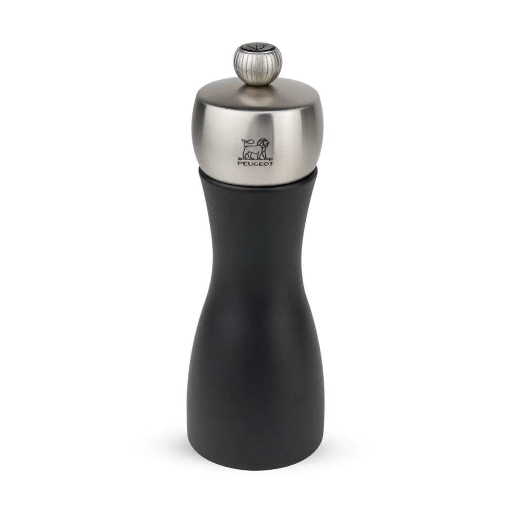 Peugeot Fidji Stainless Steel Pepper Mill Matt Black - 15cm