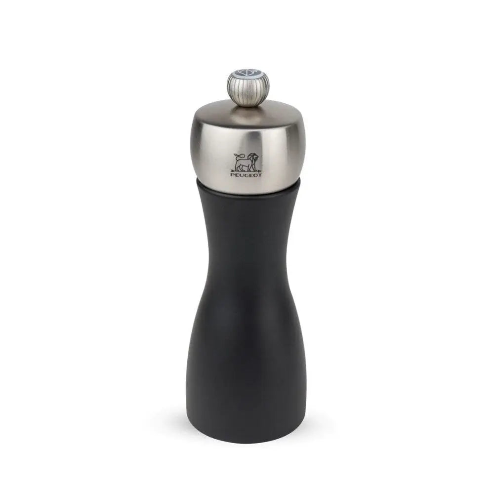 Peugeot Fidji Stainless Steel Salt Mill Matt Black - 15cm